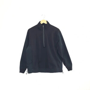 Athleta Mens Black Quarter Zip Pullover Sweater Jacket Medium